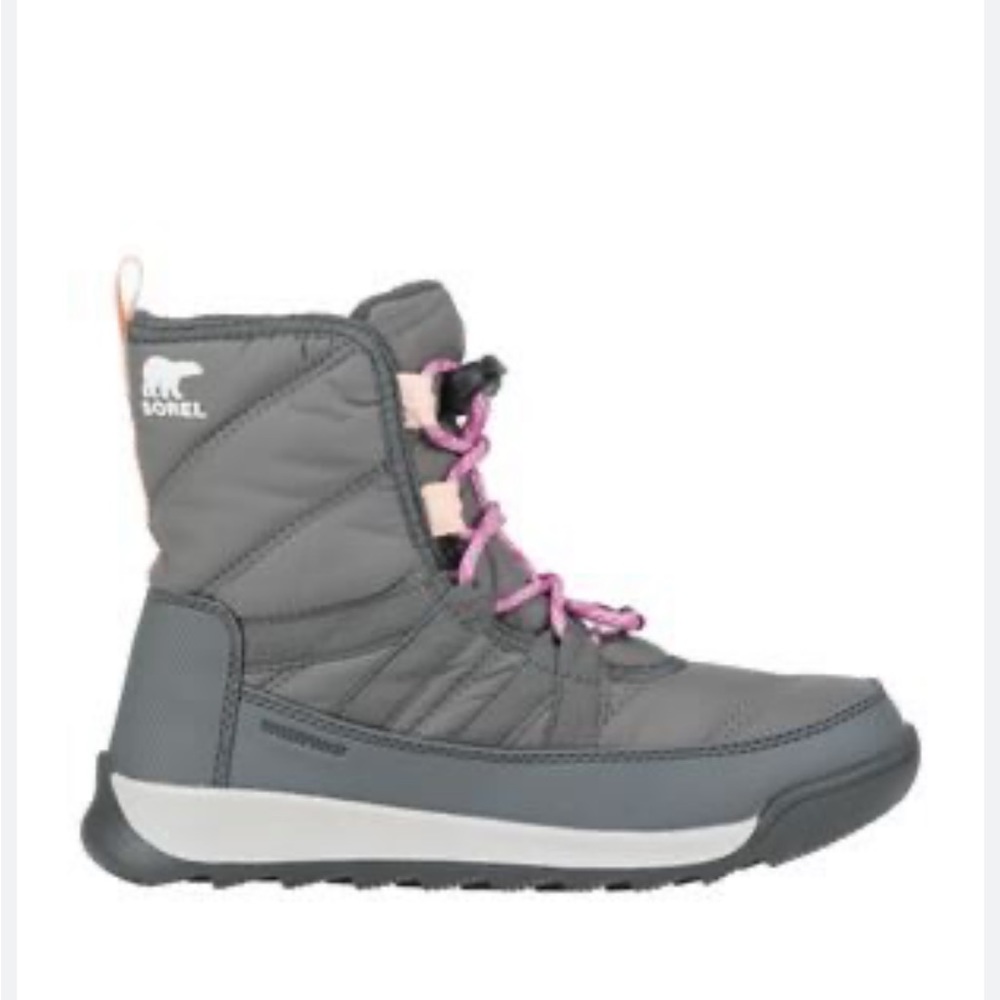 Sorel Whitney Pink Gray Waterproof Boots Sz 5